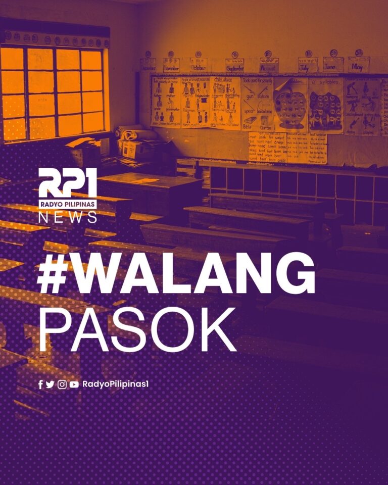 WalangPasok Class Suspensions On Monday November 11 Radyo Pilipinas