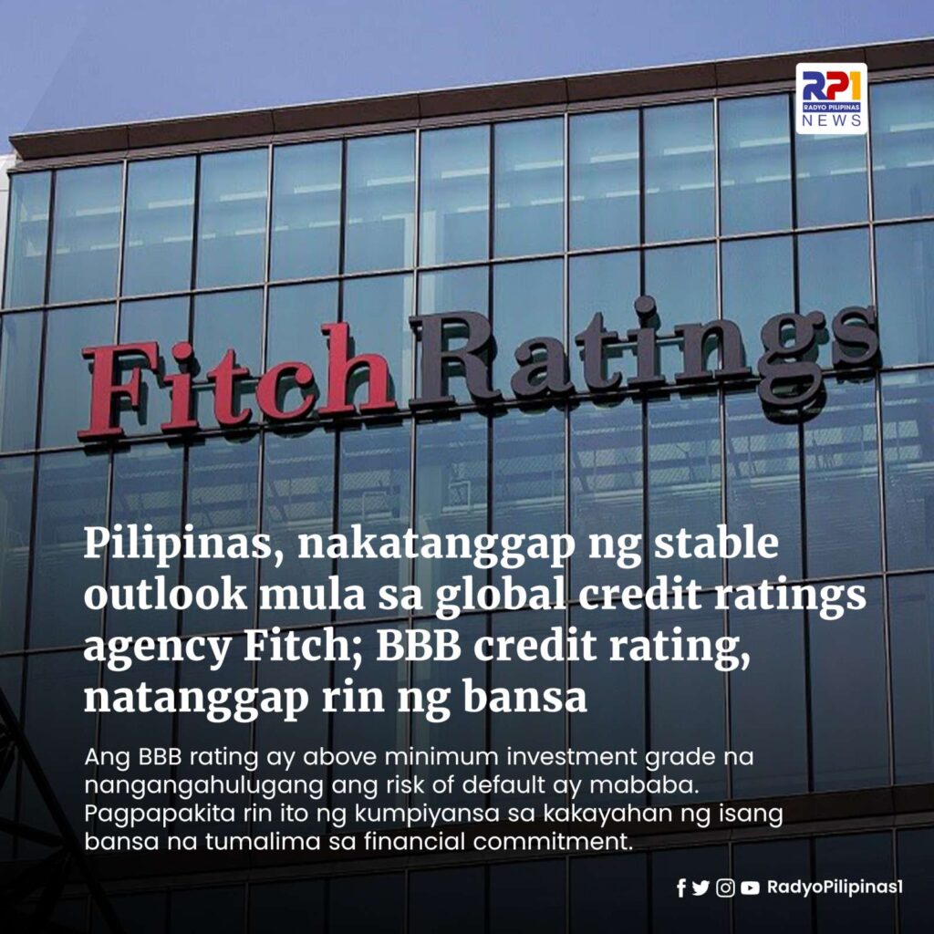 Pilipinas, Nakatanggap Ng Stable Outlook Mula Sa Global Credit Ratings ...