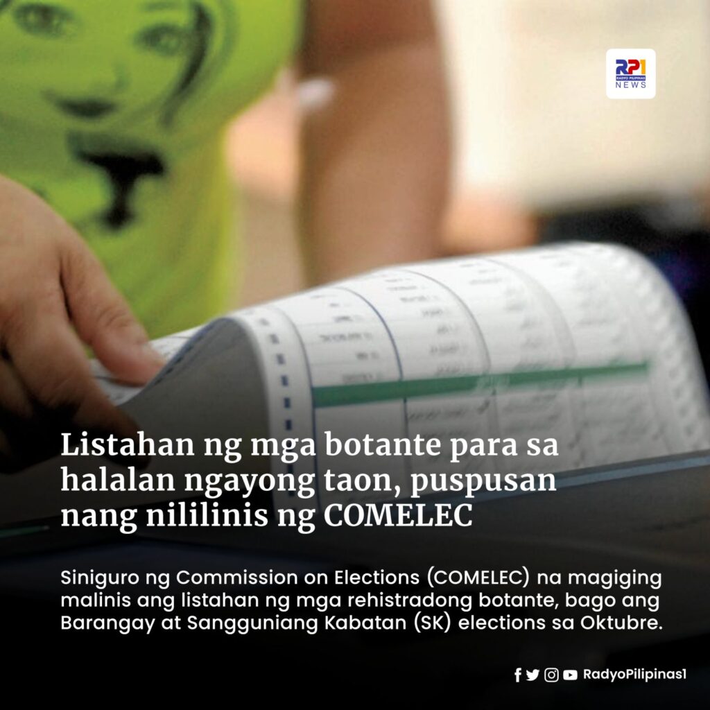 Listahan Ng Mga Botante Para Sa Halalan Ngayong Taon, Puspusan Nang ...