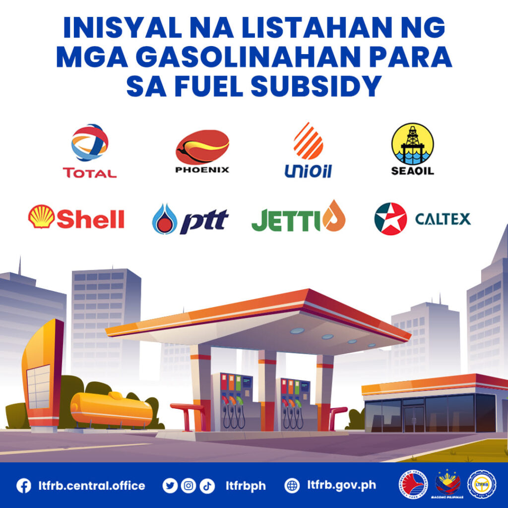 Ltfrb Naglabas Ng Listahan Ng Mga Gasolinahan Kung Saan Maaaring