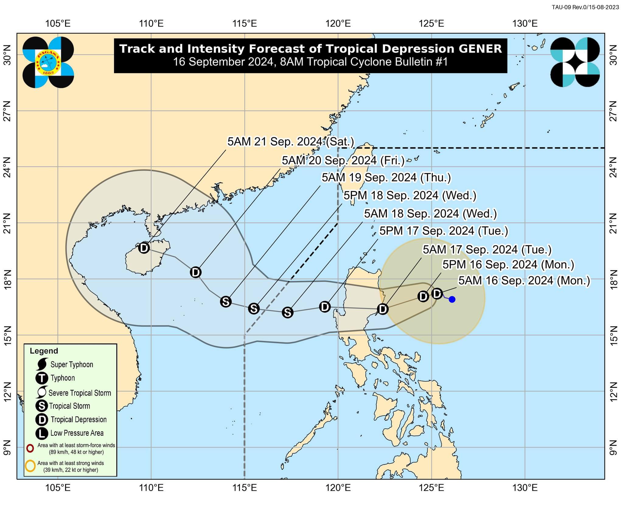 Binabantayang LPA, Isa Nang Bagyong Gener; Ilang Lugar Sa Luzon, Nasa ...