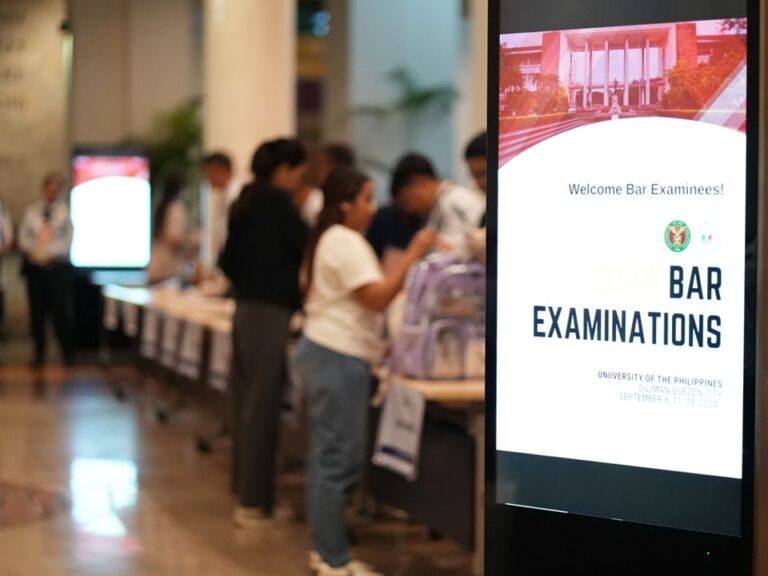 Seguridad sa unang araw ng 2024 Bar Examinations sa UP Diliman